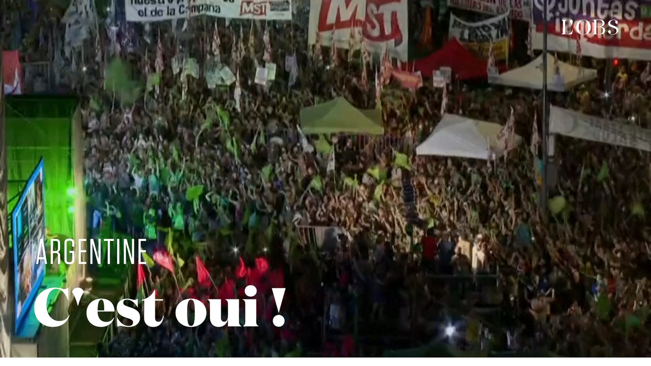 Explosion de joie à Buenos Aires après le vote du Sénat argentin légalisant l'avortement