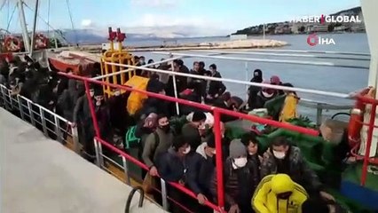 Çeşme açıklarında 187 sığınmacı yakalandı