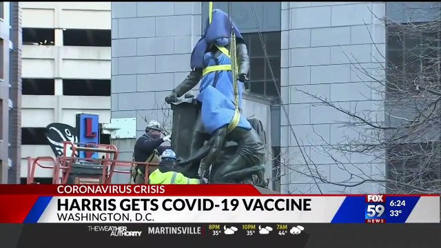 Etats-Unis: Une statue de l'ancien président américain Abraham Lincoln et d'un esclave, jugée dégradante, a été retirée d'un square de Boston par la mairie - VIDEO