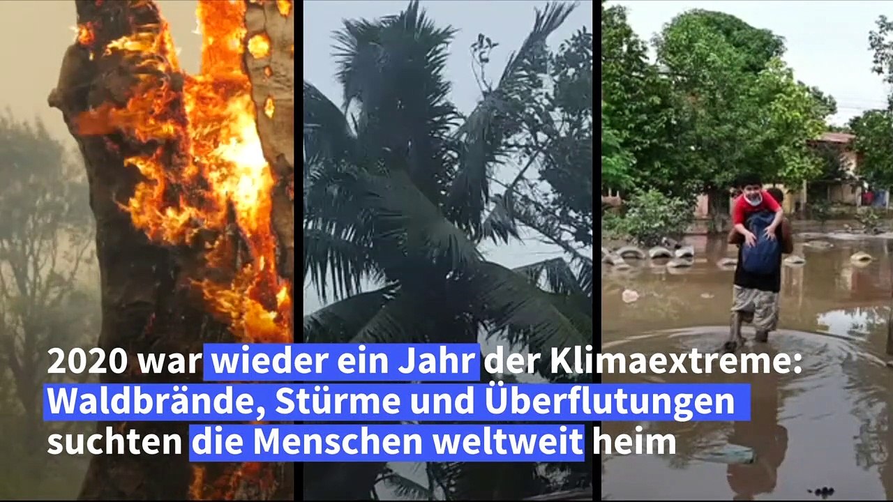 Klimaextreme 2020: Waldbrände, Stürme, Überflutungen
