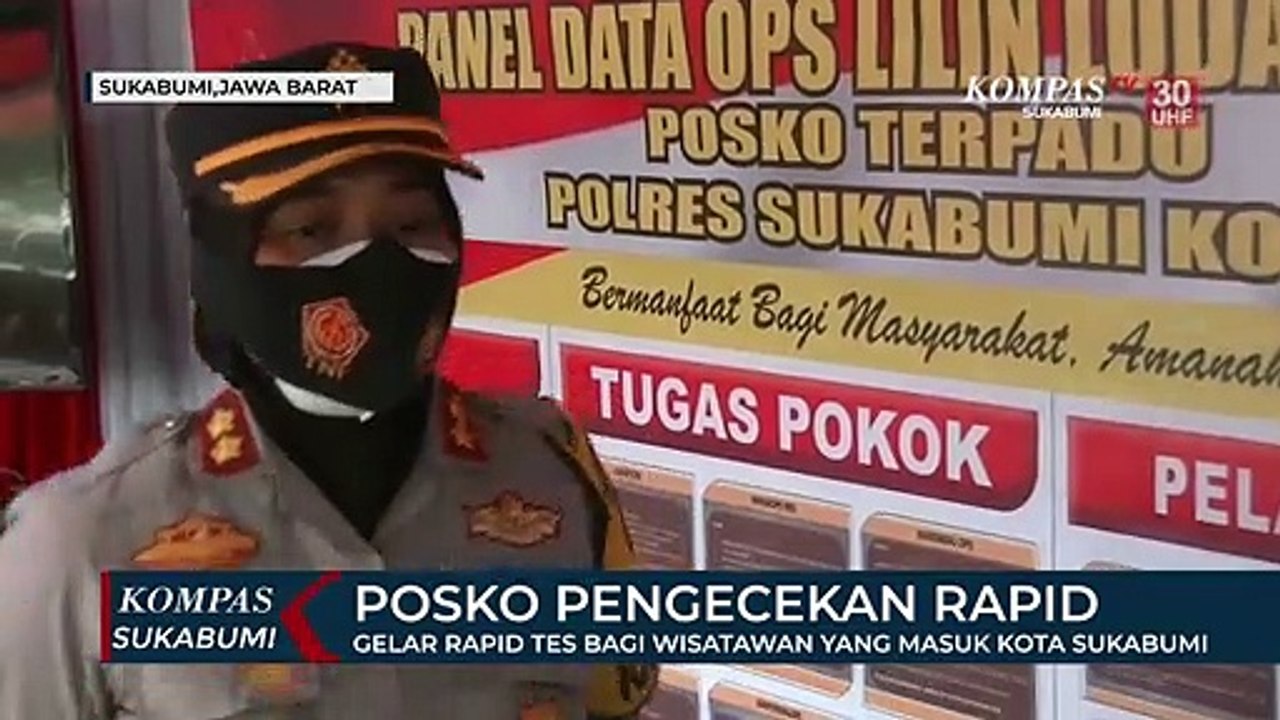 Gelar Rapid Tes Bagi Wisatawan Yang Masuk Kota...