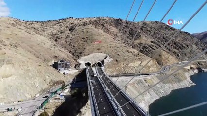 2 bin 400 metre tünelle bağlanan Kömürhan Köprüsü açılışa hazır