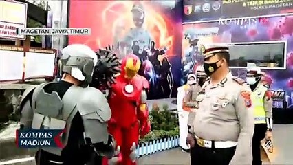 Viral Corona Hadang Pemotor Tak Bermasker