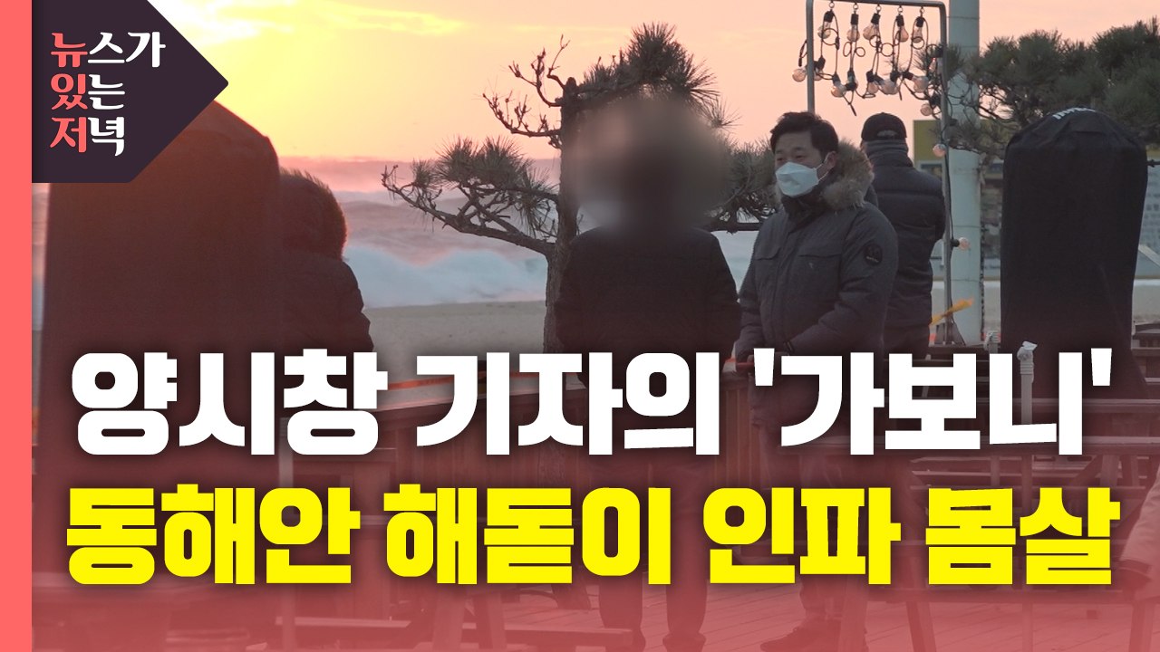 [뉴있저] 드론 뜨자 화들짝 달아나는 해돋이 인파..."차단선 끊고 진입도" / YTN