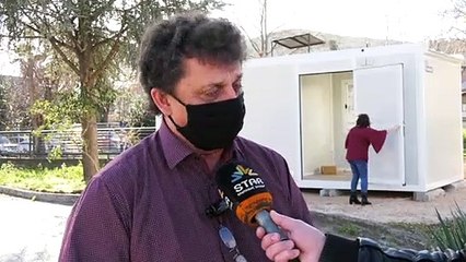 Κοντέινερ covid19 στο Κέντρο Υγείας Αλιάρτου