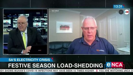 South Africa experiencing laodshedding during festive season