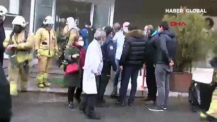 Maltepe'de özel hastanede yangın