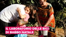 Il laboratorio delle bici di Babbo Natale