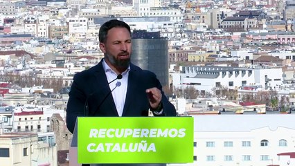 Santiago Abascal habla del virus del separatismo en Barcelona