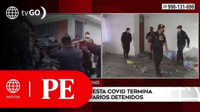 Intervención a fiesta COVID termina con varios detenidos | Primera Edición