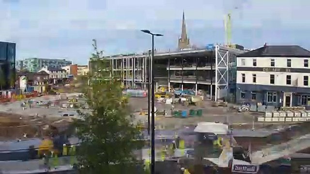 Glass exterior completed on new UCLAN Student Centre, Preston