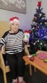 Pauline from Broadfield House care home thanks Cub scouts who gave Christmas gifts