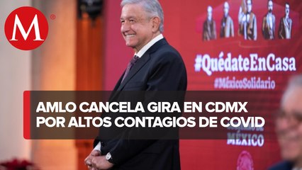 AMLO cancela gira por CdMx para evitar contagios de covid-19