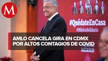 AMLO cancela gira por CdMx para evitar contagios de covid-19