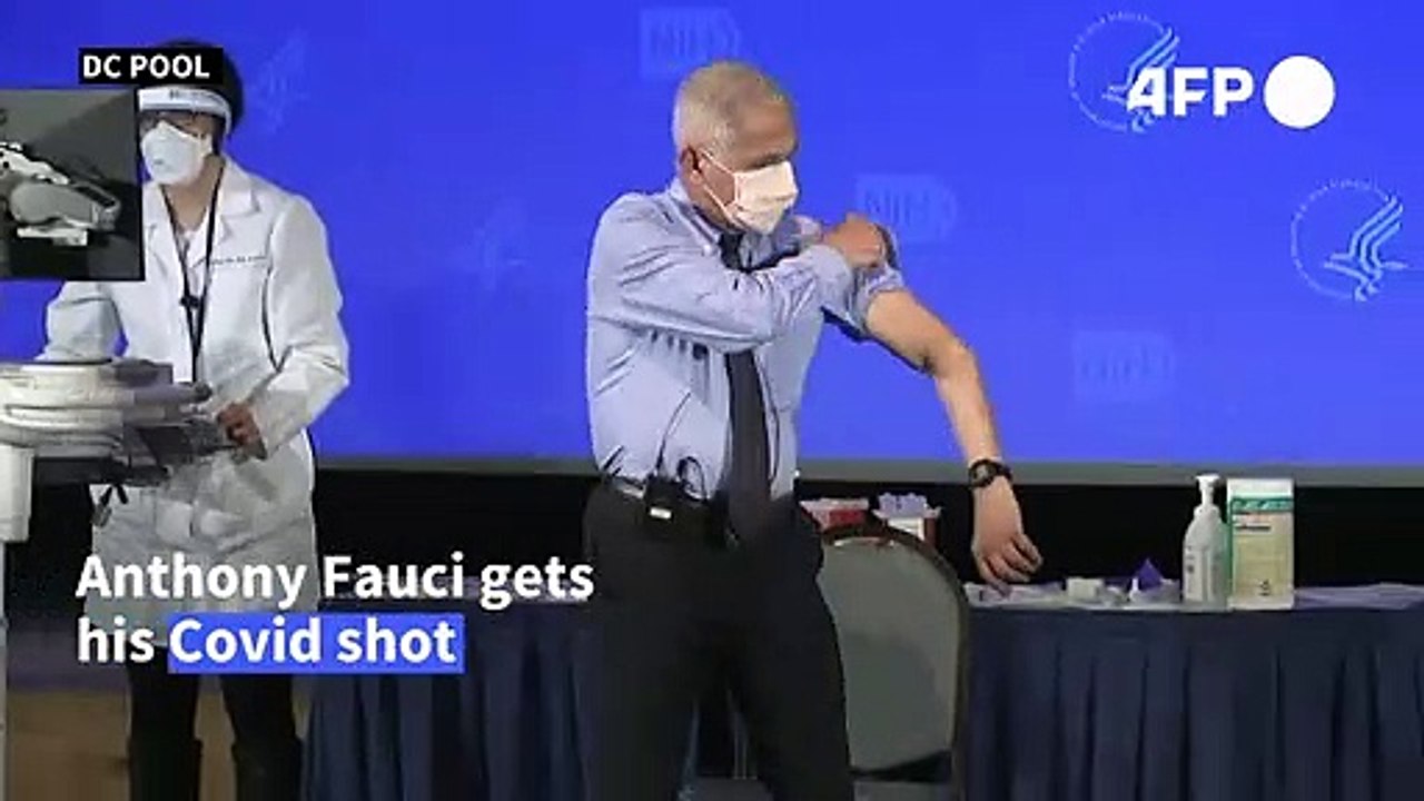 Top US scientist Anthony Fauci receives Moderna Covid-19 vaccine