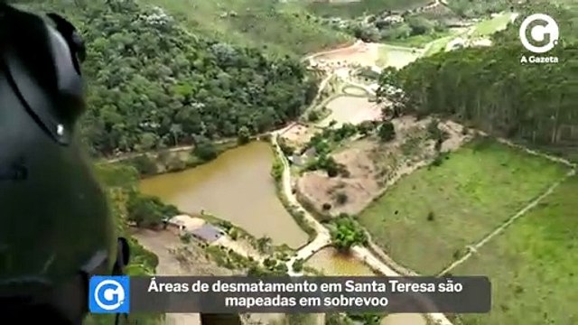 Áreas de desmatamento em Santa Teresa são mapeadas em sobrevoo