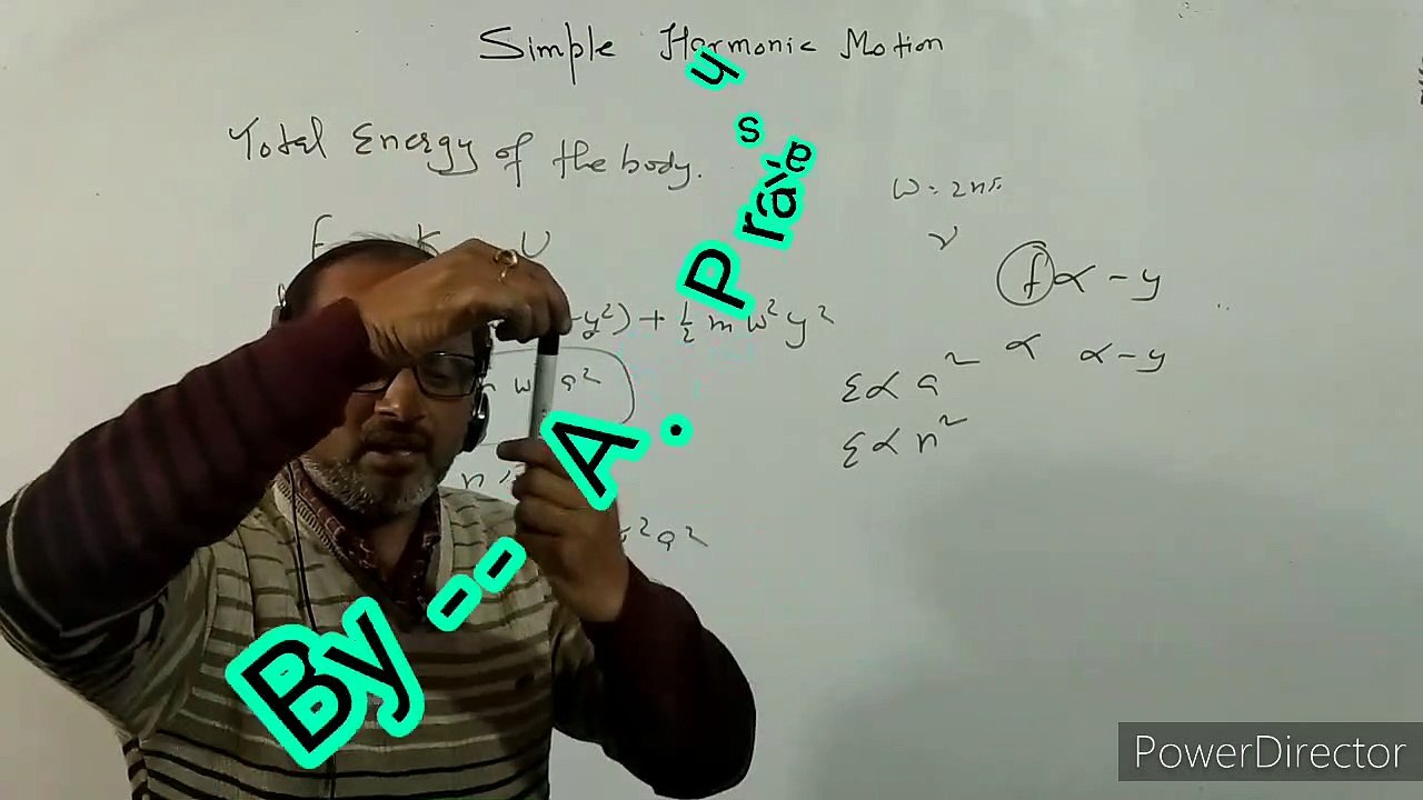 XI-  14.3 : Physics , Simple Harmonic Motion of a body in horizontal spring. . BY- A. Prakash.