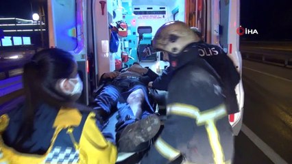 D100’de tanker, hafriyat kamyonuna çarptı: 2 yaralı