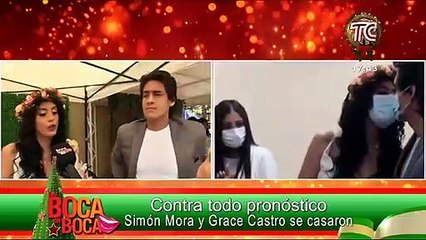 Grace Castro y Simón Mora se casaron