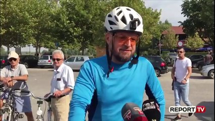 Report TV -Shkodranët, festë me biçikleta në kujtim të ish deputetit Bakalli
