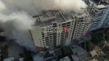 Pamjet me dron nga shpërthim i komanduar te pallatit 13 katësh në Durrësi, do shembet pas dy javësh
