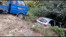 Report TV -Fushë Krujë/ Benzi përplaset me kamionçinën, përfundon në kanal mes shkurreve!