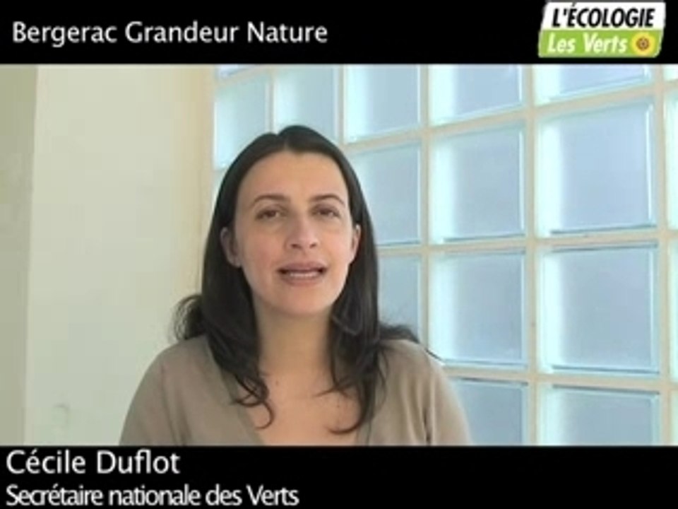 Cécile Duflot soutient Bergerac Grandeur Nature