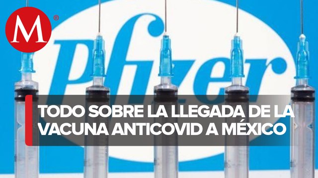 Este miércoles 23 de diciembre arribe a México el primer lote de vacunas contra covid-19 de Pfizer