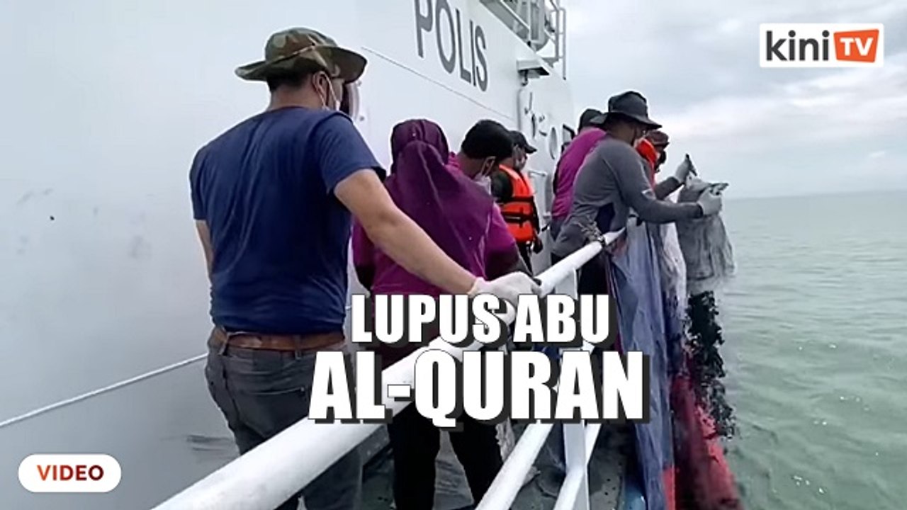 Polis Marin bantu lupus 30 tan abu kitab suci Al-Quran