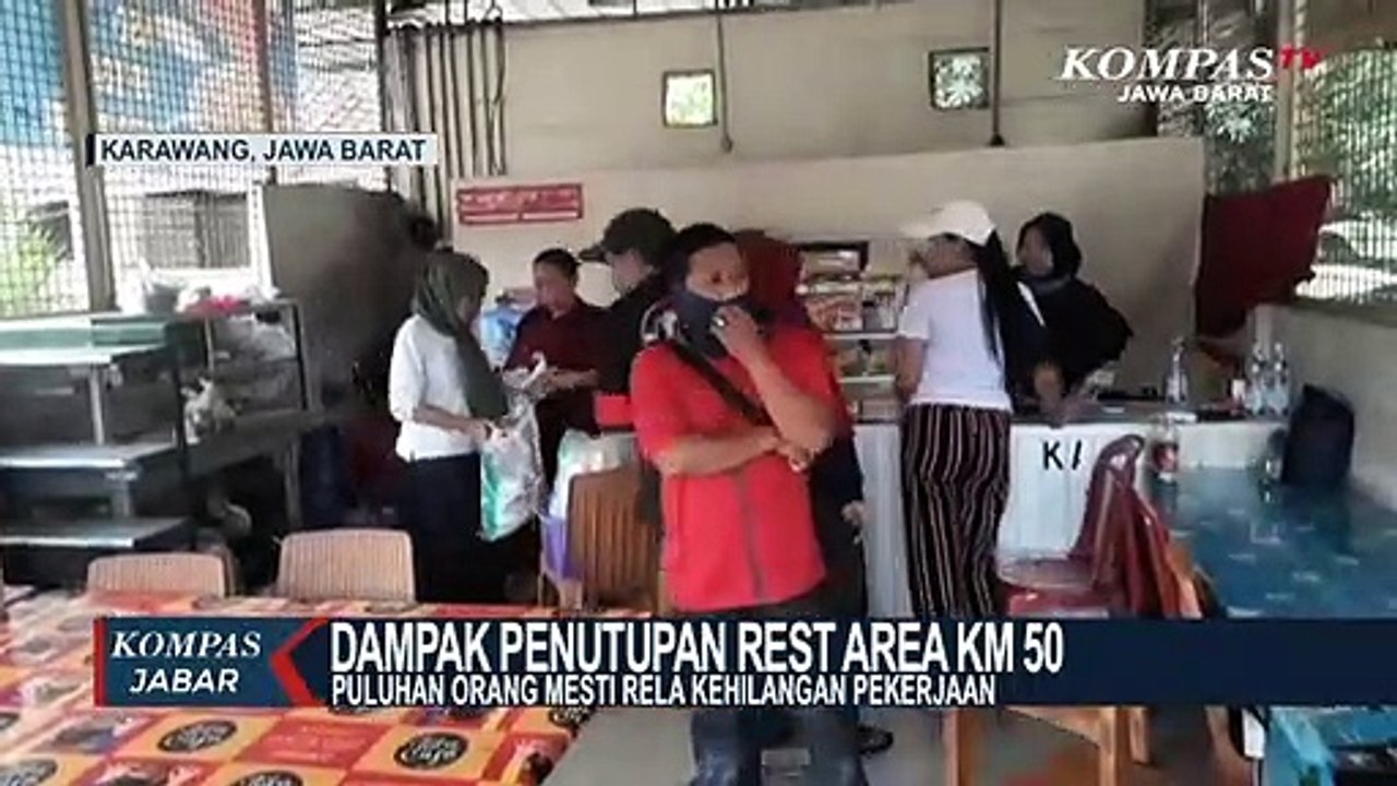 Rest Area KM 50 Tutup, Warga Sekitar Kehilangan Pekerjaan