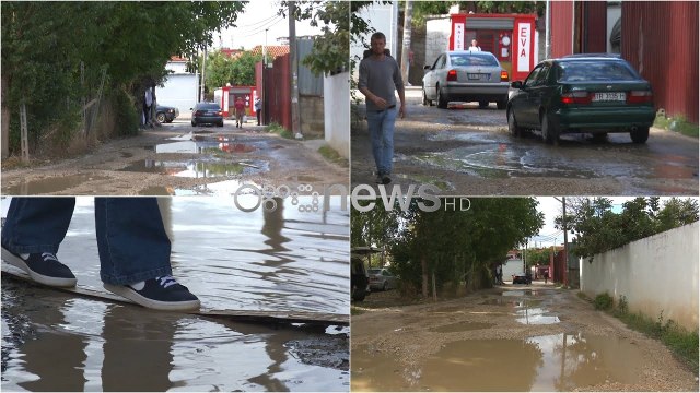Ora News - Tirana si Venecia , rrugët e përmbytura, banorët: Bashkia kujtohet vetëm për fushatë