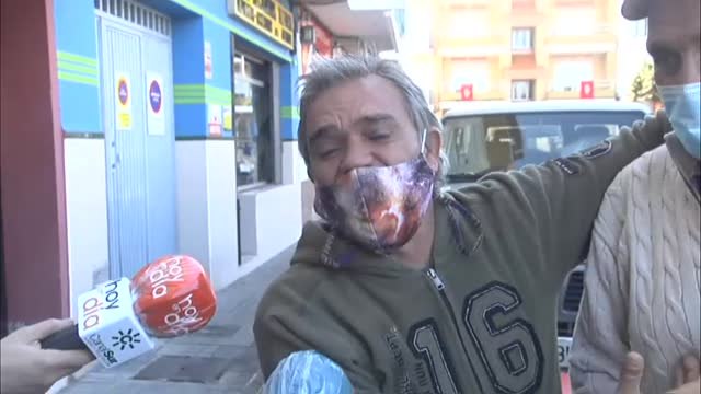 Euforia y emoción entre los ganadores de El Gordo de Navidad