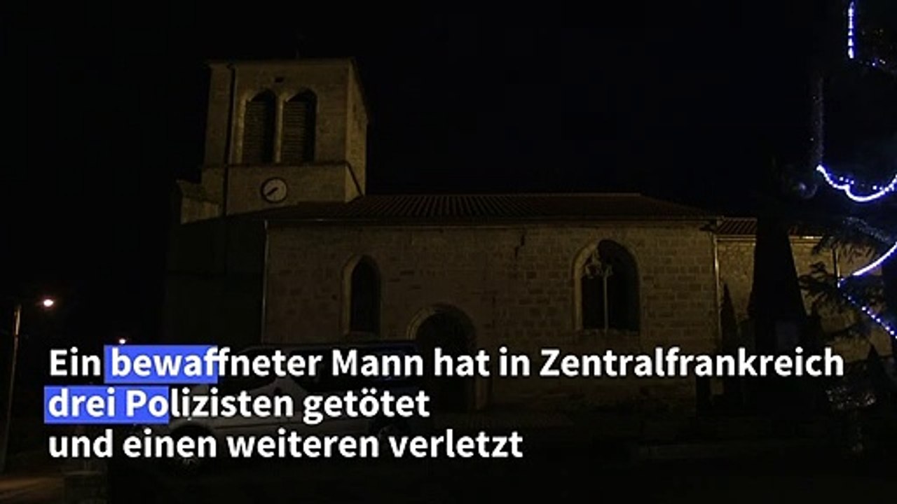 Drei Polizisten bei Angriff in Zentralfrankreich getötet