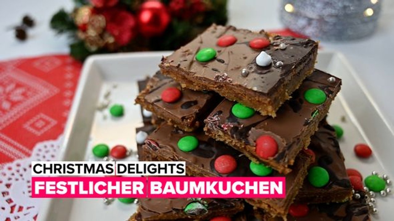 Christmas delights: festlicher baumkuchen