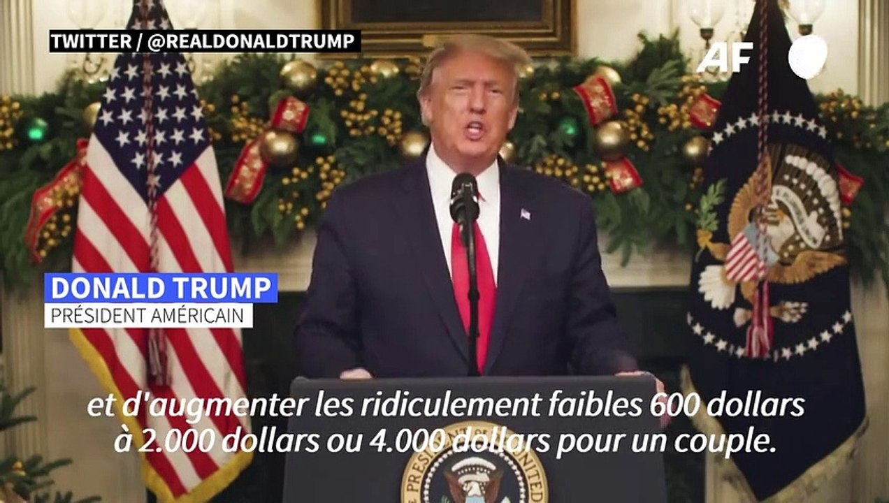 Covid: Trump rejette le plan de relance du Congrès