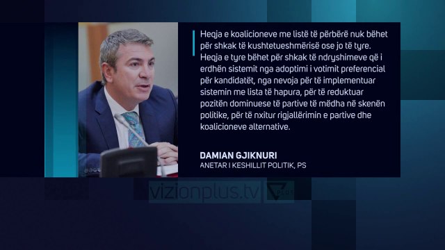 Gjiknuri “rrëzon” draftin e Opozitës - News, Lajme - Vizion Plus