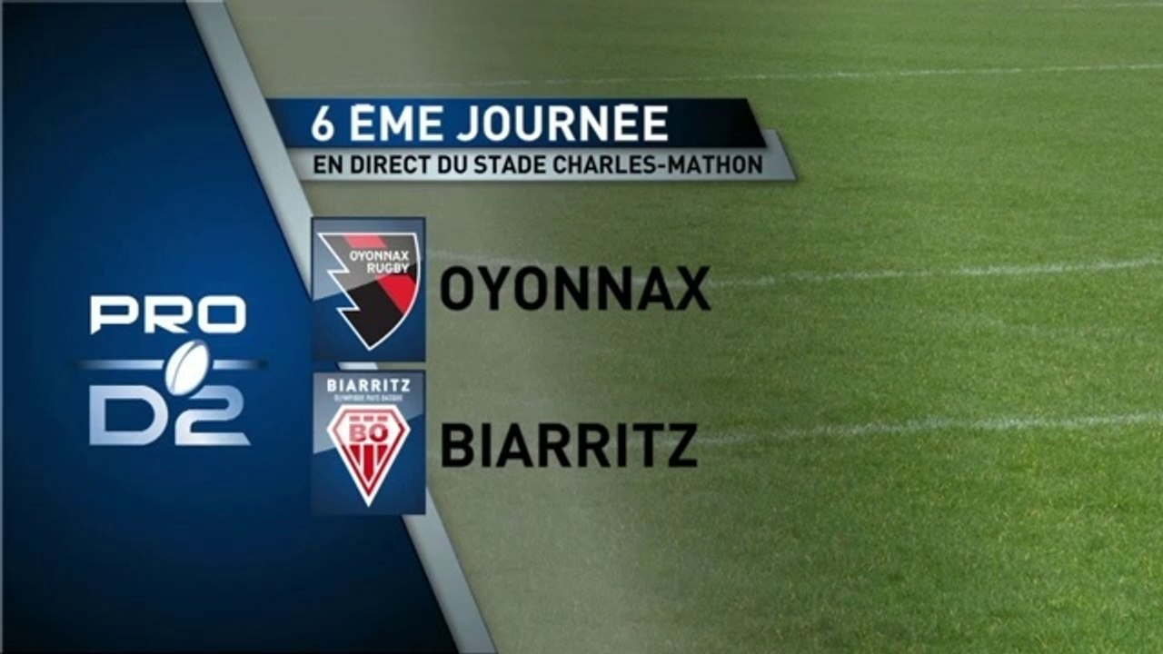 RESUME OYONNAX/ BIARRITZ