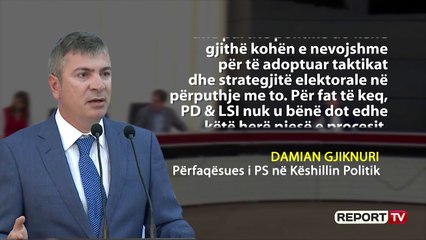 Report TV - Gjiknuri: Nuk rrezikojmë ndryshimet kushtetuese për koalicionet