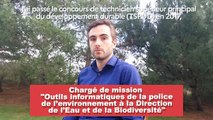 Adrien Plantureux, chargé de mission des outils informatiques de la police de l’environnement