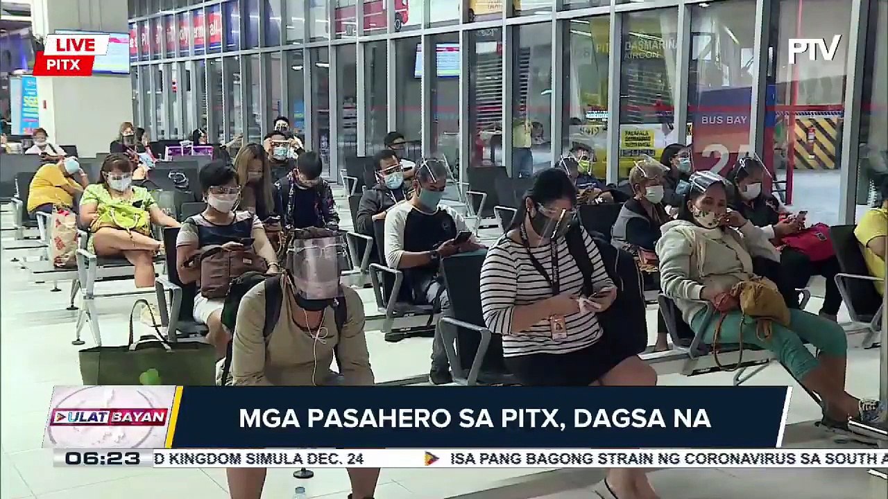 #UlatBayan | Mga pasahero sa PITX, dagsa na bago ang bisperas ng Pasko