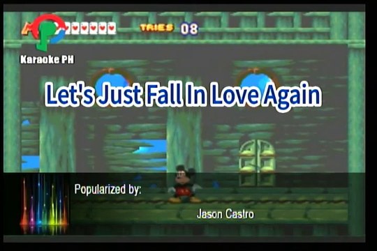 Jason Castro Let's Just Fall In Love Again Karaoke