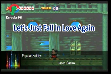 Jason Castro Let's Just Fall In Love Again Karaoke