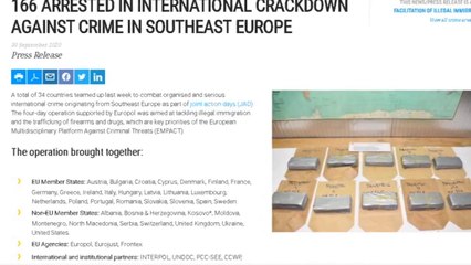 Top News - 34 shtete, ‘zonat e kuqe’ te krimit/ Europol nxjerr raportin