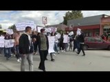 Strugë, filloi protesta e nxënësve të shkollave të mesme