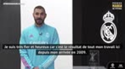 Real Madrid - Benzema : "Très fier d'avoir remporté ce prix devant Messi"