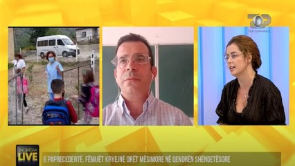 E paprecedentë, nxënësit e Krujës bëjnë mësim në ambulancë - Shqipëria Live 1 Tetor 2020