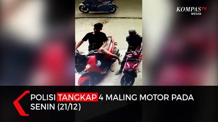 Polisi Ungkap Jumlah Kejahatan 4 Maling Motor yang Ditangkap