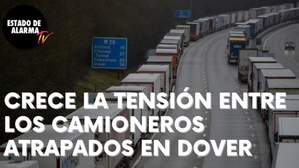TENSIÓN en DOVER a la espera de tests para los CAMIONEROS ATRAPADOS que quieren pasar al continente