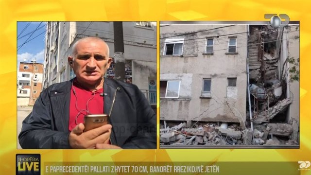 Pallati zhytet 70 cm, banorët rrezikojnë jetën - Shqipëria Live 2 Tetor 2020
