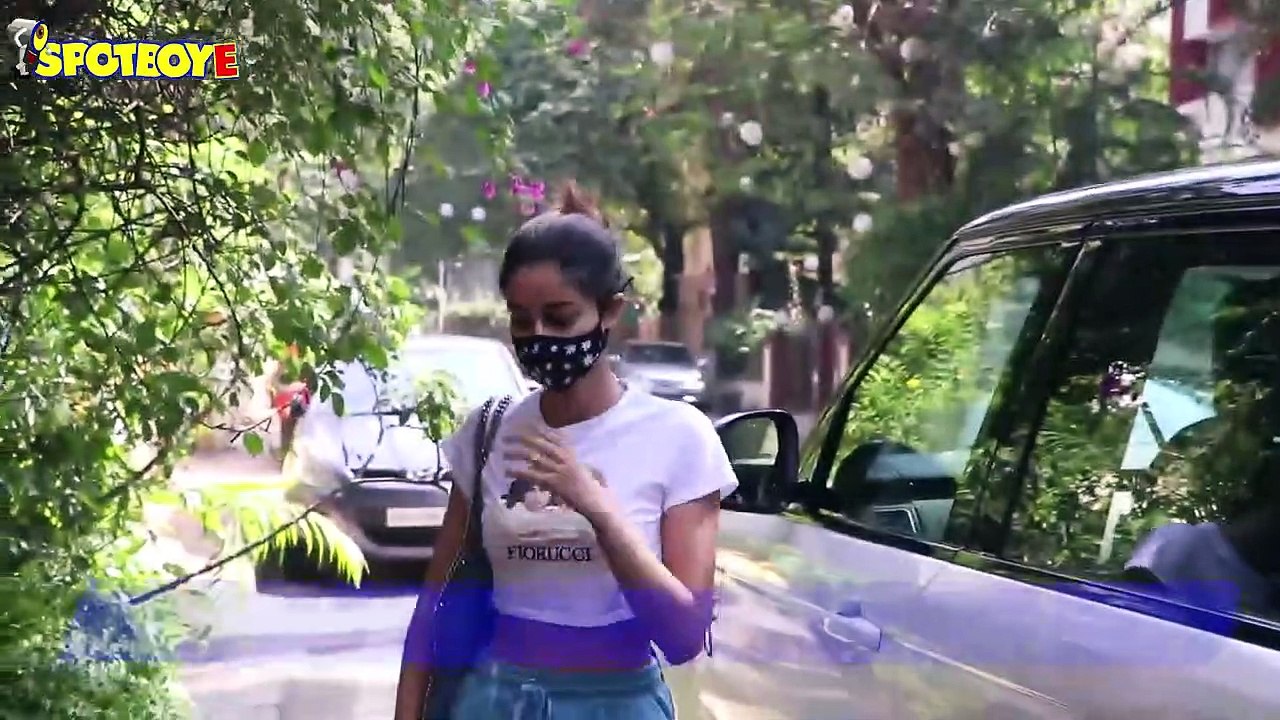Ananya Panday with Mom Bhavana snapped at a Salon in Bandra | SpotboyE